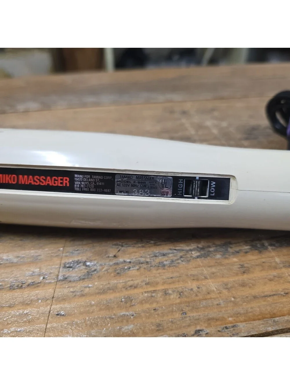 E3 Tamiko Professional Massage Therapy Model F-88R Personal Massager WORKS GREAT